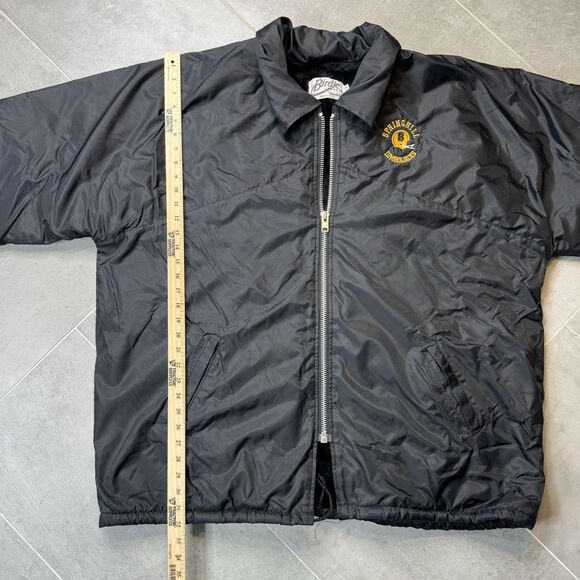 VTG Birdie Richard Leslie Sherpa Lined Jacket 2X Springhill LA USA Black - Picture 4 of 13